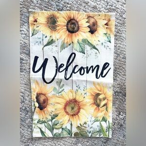 Sunflower welcome flag